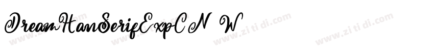 DreamHanSerifExpCN W字体转换